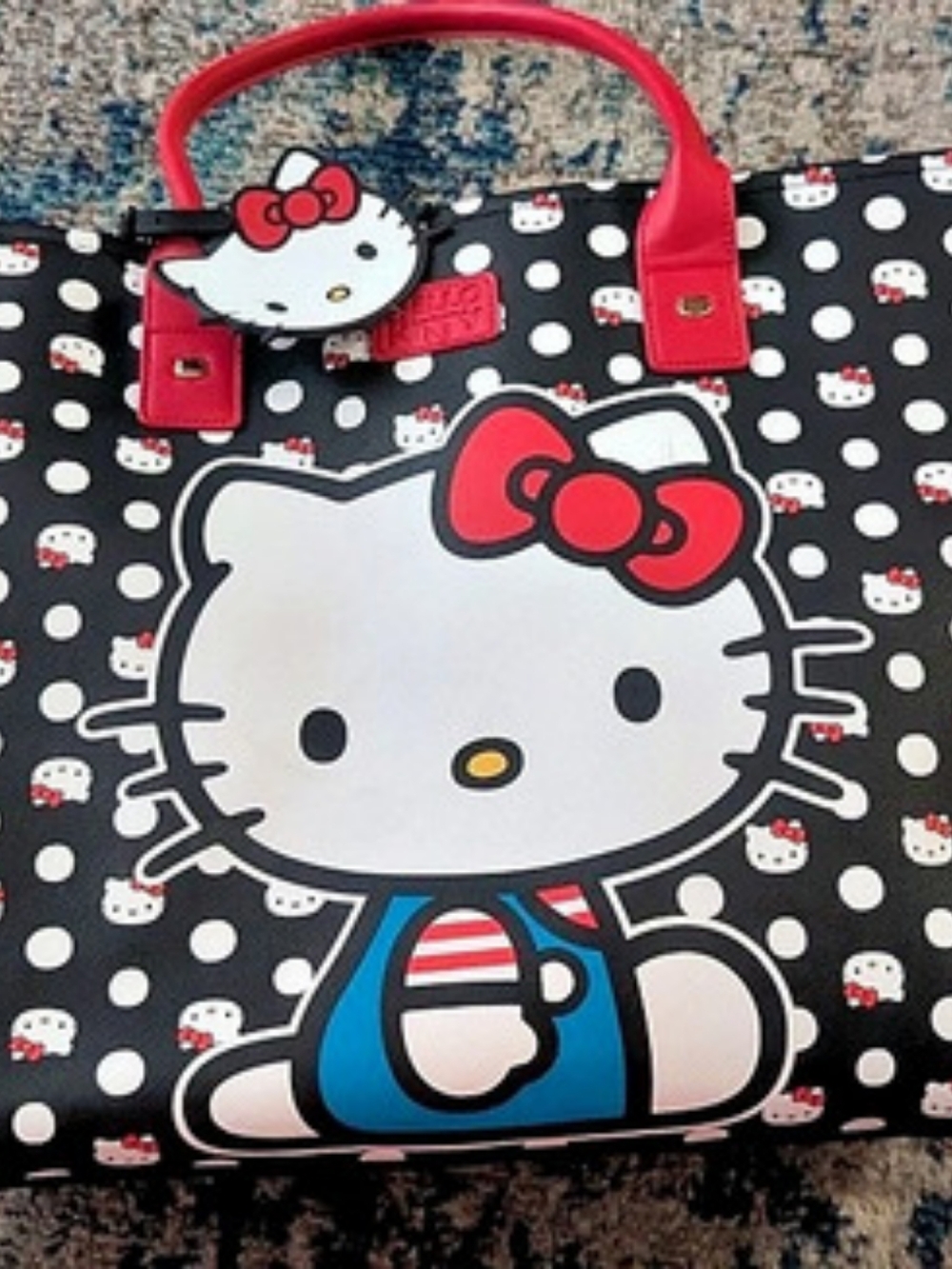 Black And Red Hello Kitty Tote Bag New
